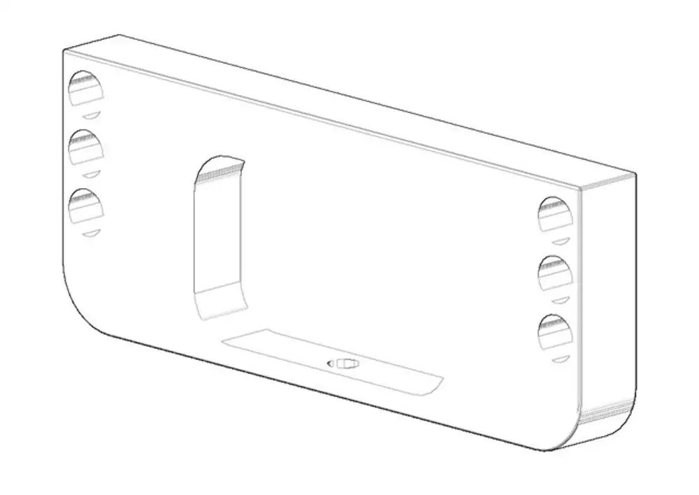 DORNBRACHT Halter für Handtuchhalter ERSATZTEILE 081771503 90 x 35 x 10 mm Chrom, 081771503-00 Galeriebild 1